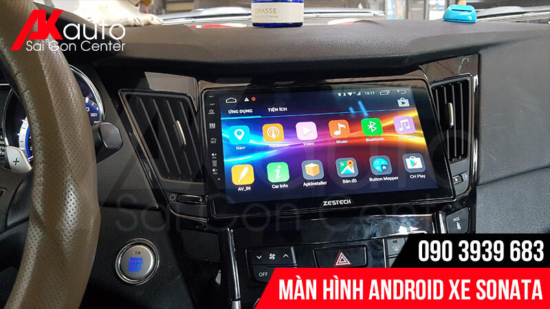 nâng cấp màn hình android xe sonata hcm