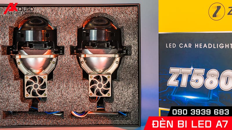 bộ đèn bi Led Zestech A7 tăng sáng an toàn