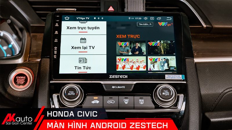 xem tv trực tuyến trên android civic zestech