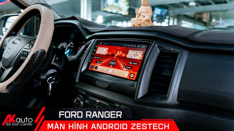 akauto nâng cấp màn hình zestech cho ford ranger
