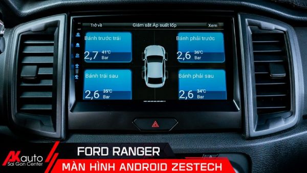 Zestech Ranger tích hợp hiển thị cảm biến áp suất lốp