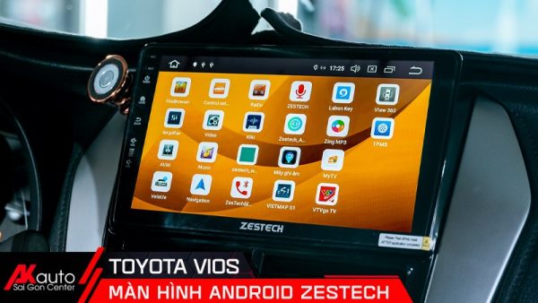 Màn hình android zestech cho xe vios đa tính năng