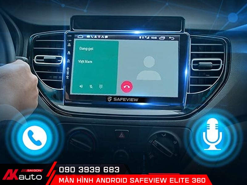 Màn Hình Safeview Elite 360 nghe gọi điện thoại rảnh tay