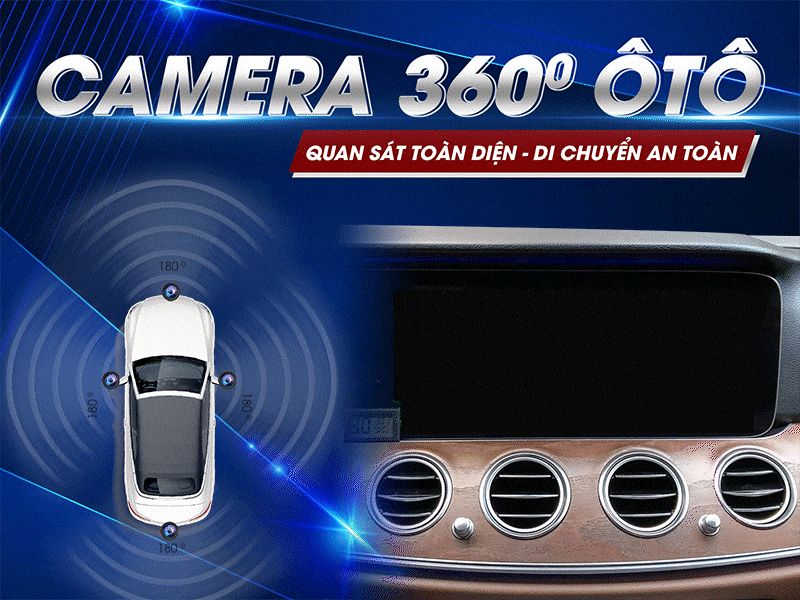 Camera 360 ô tô hỗ trợ lái xe an toàn