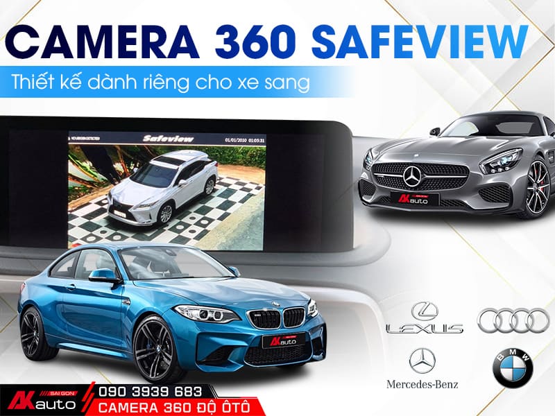 Camera 360 Ô Tô Safeview thiết kế dành cho xe sang