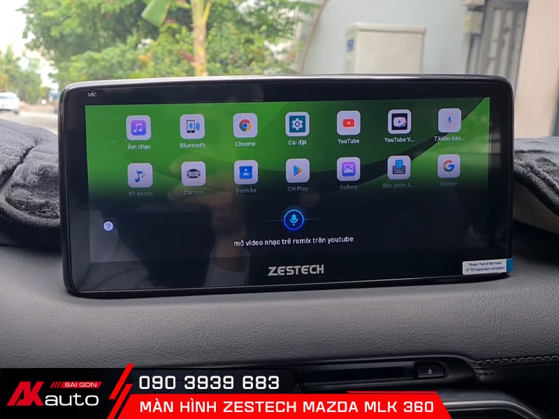Điều khiển giọng nói trên màn hình Mazda MLK 360
