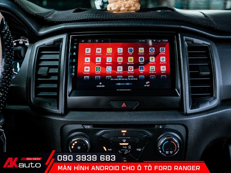 Màn hình ô tô Ford Ranger hỗ trợ điều khiển bằng giọng nói