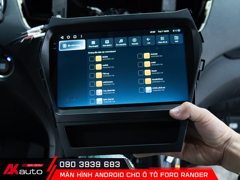Quy trình lắp đặt màn hình android cho ô tô Ford Ranger chuẩn chỉnh
