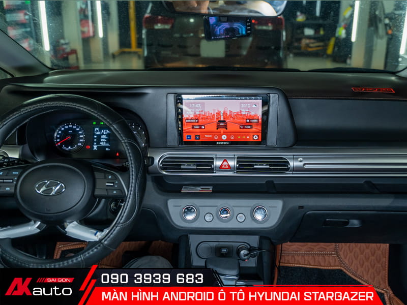 Màn hình Hyundai Stargazer lắp tại AKauto