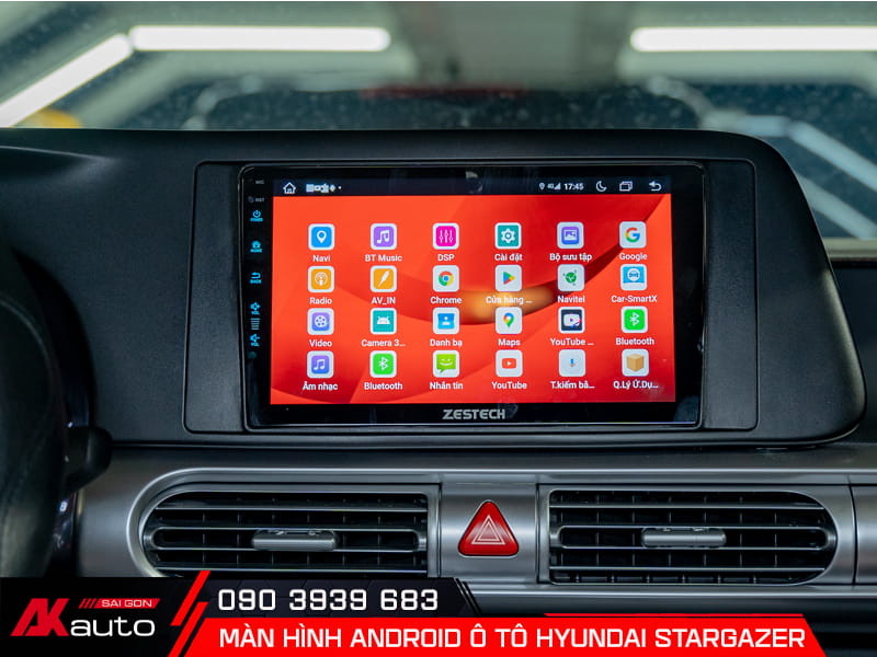 Nâng cấp màn hình android cho ô tô Hyundai Stargazer