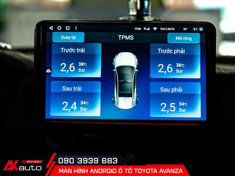 Tích hợp thiết bị ngoại vi trên màn hình ô tô Toyota Avanza