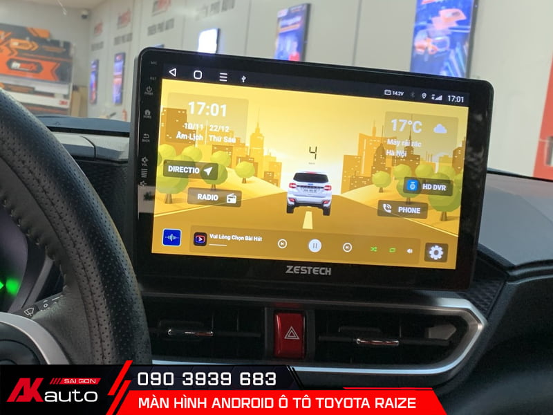 Nâng cấp màn hình android cho ô tô Toyota Raize