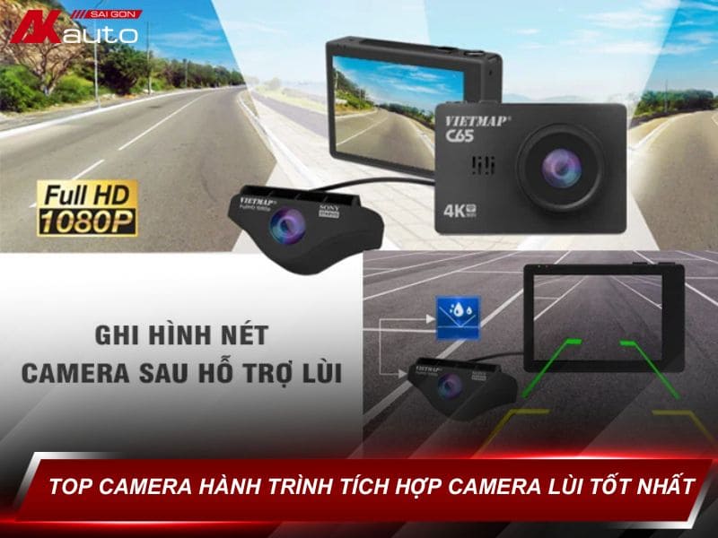 Camera Hành Trình Tích Hợp Camera Lùi