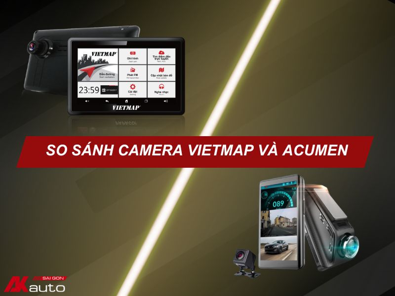 so sánh camera hành trình Vietmap và Acumen chi tiết