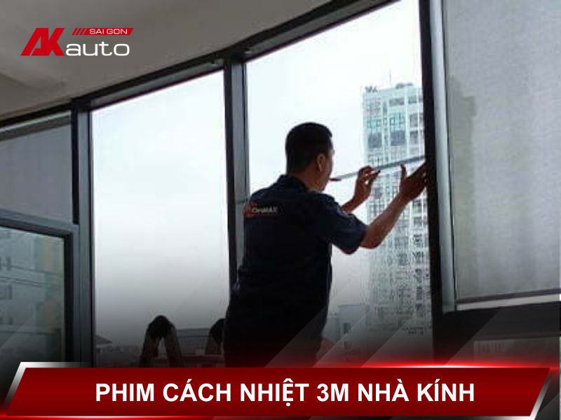 Dán phim cách nhiệt 3m nhà kính tại Akauto