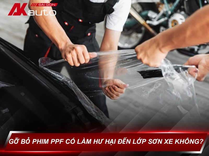 Gỡ bỏ ppf có làm hại sơn xe không