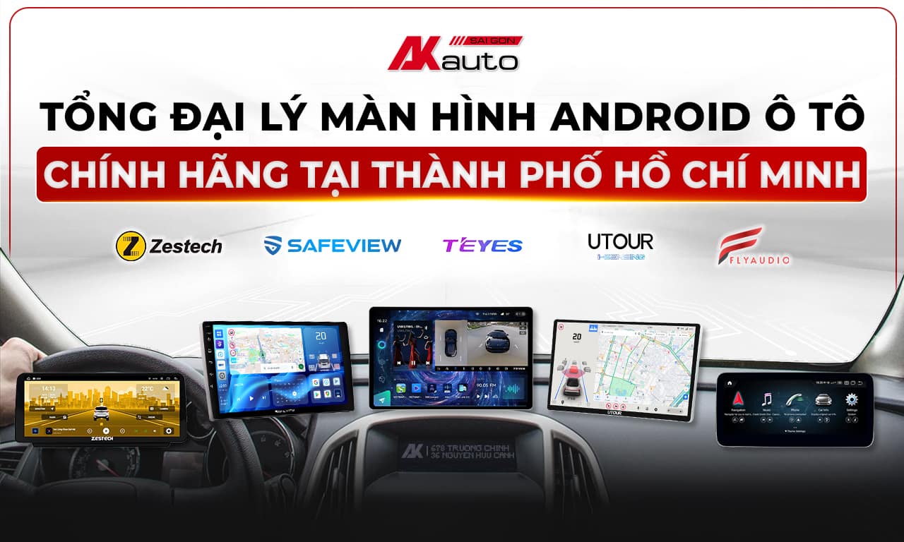 Banner tổng đại lý màn hình android ô tô chính hãng AKauto - mb