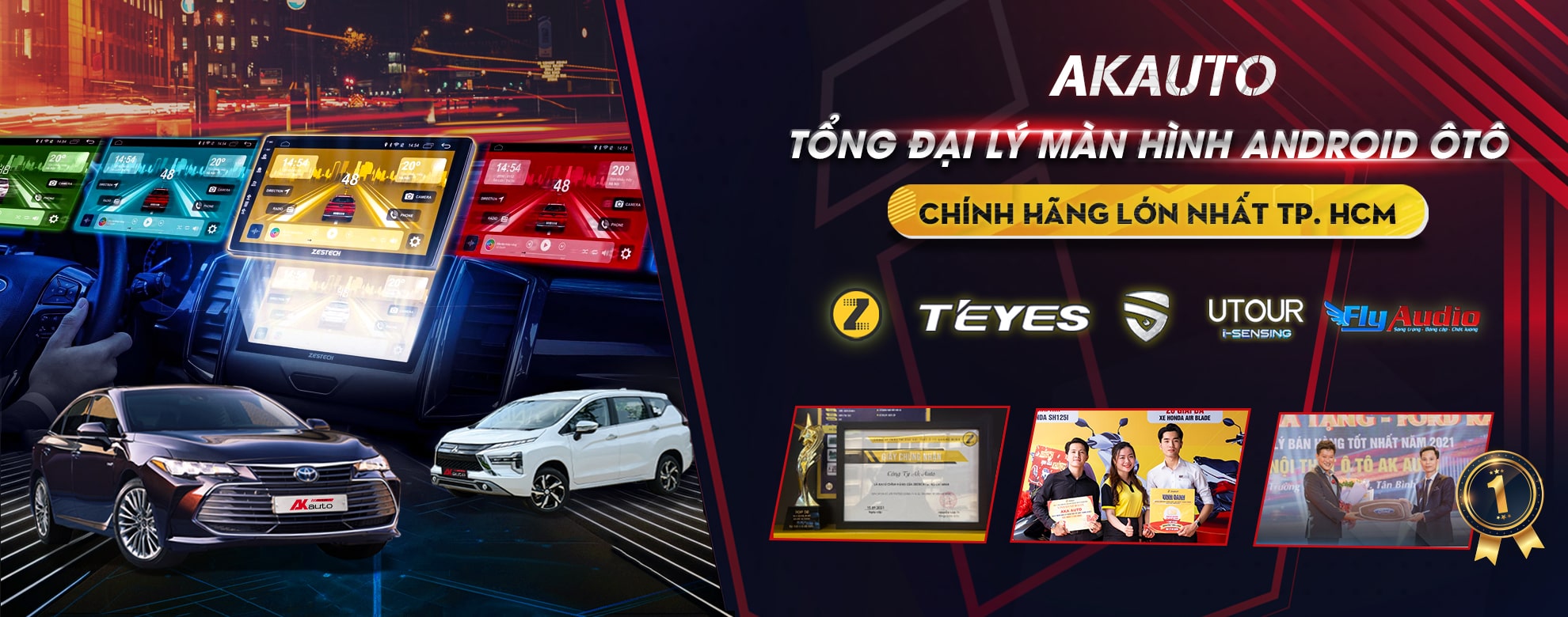 Đại lý màn hình android ô tô chính hãng akauto desktop