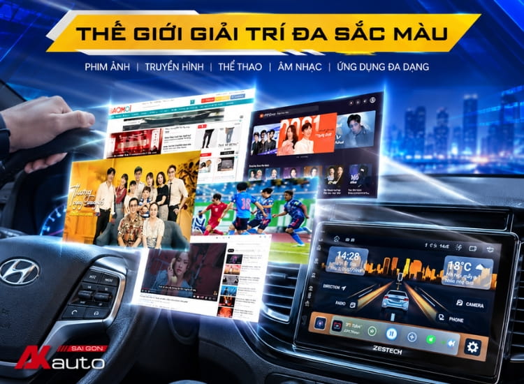 Đa dạng ứng dụng giải trí trên Box Android DX14 Pro