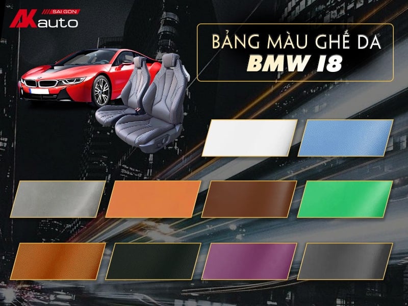 Bí quyết chọn màu bọc ghế da BMW i8 nâng tầm nội thất