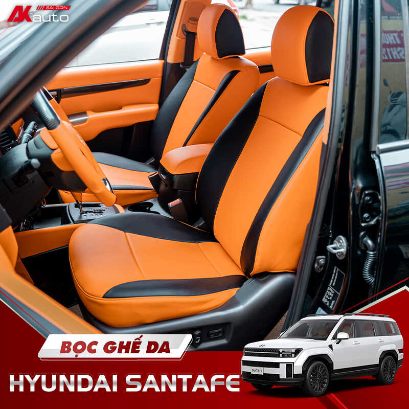 Bọc Ghế Da Hyundai Santafe