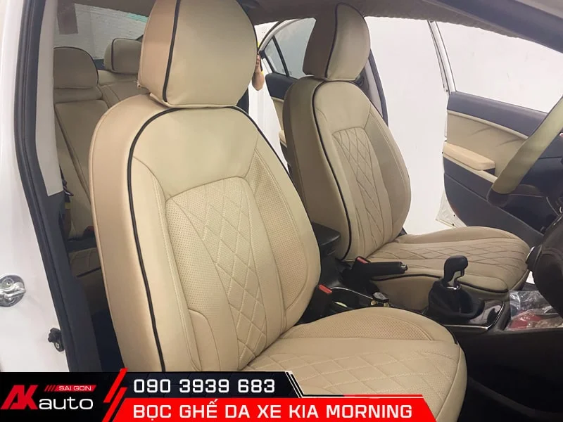 Bọc ghế da xe Kia Morning theo form zin