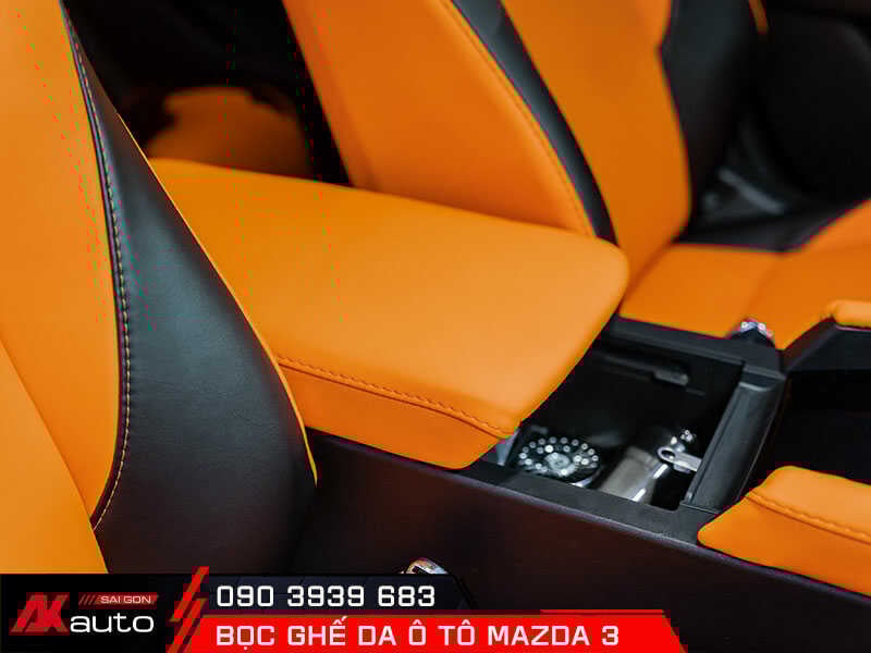 Bọc da bệ tì tay xe Mazda 3