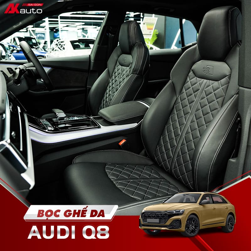 Bọc Ghế Da Xe Audi Q8