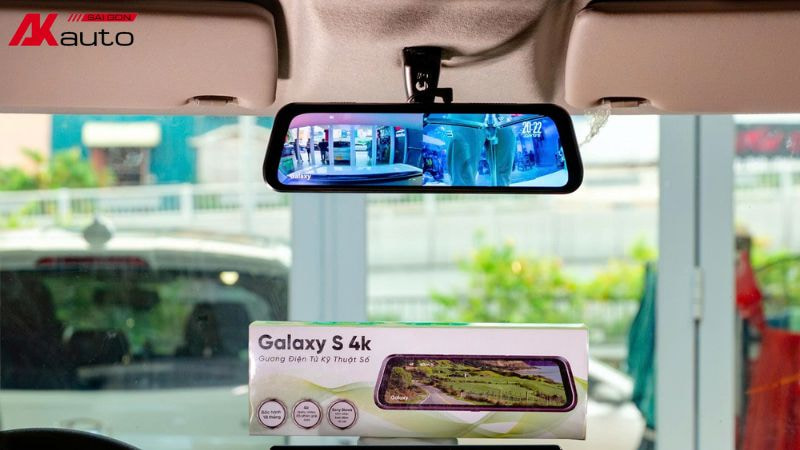 Camera hành trình Galaxy S 4K cung cấp các góc nhìn rõ nét cả trước và sau