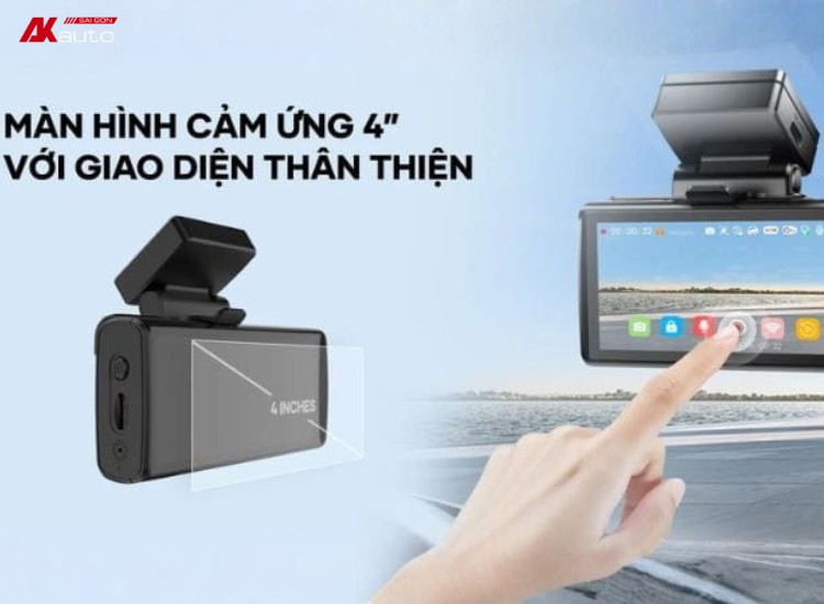 Camera Vietmap SpeedMap M2 có màn hình cảm ứng kích thước lớn