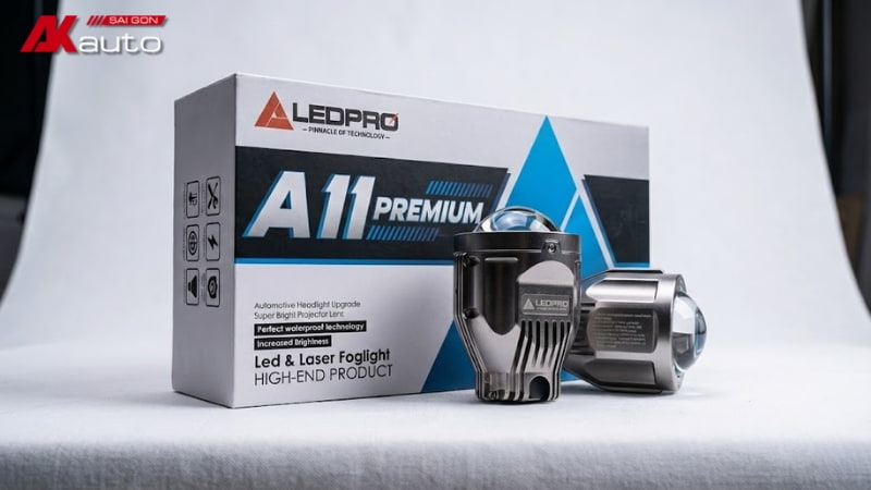 Đèn bi gầm A11 Premium giúp tăng sáng hiệu quả và đảm bảo an toàn khi di chuyển