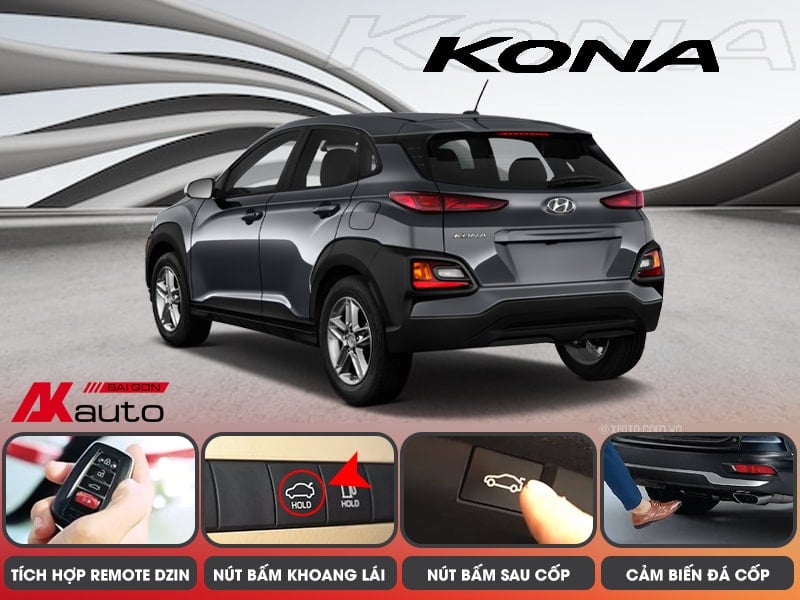 Độ cốp điện xe Kona