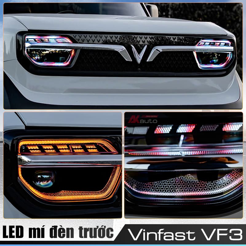 Độ LED Mí Đèn Trước VF3