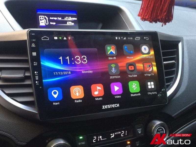 Quy trính lắp đặt màn hình android cho xe Accord