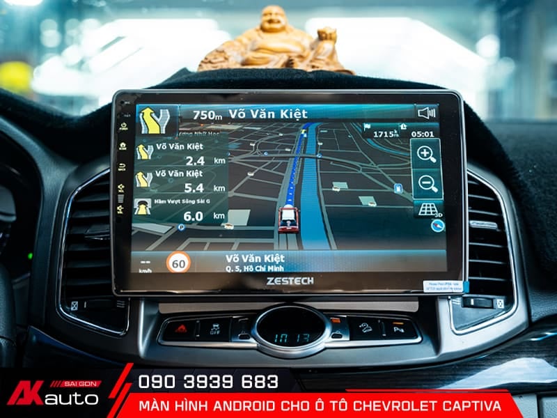 Màn hình android ô tô Chevrolet Captiva 7 Màn hình android Chevrolet Captiva dẫn đường thông minh