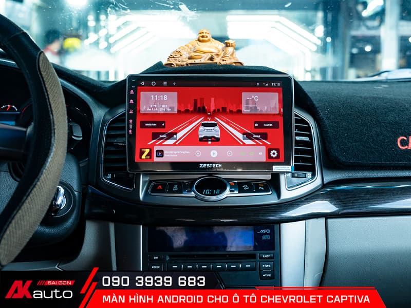 Màn hình android ô tô Chevrolet Captiva 4 Thiết kế màn hình android Chevrolet Captiva ưu việt