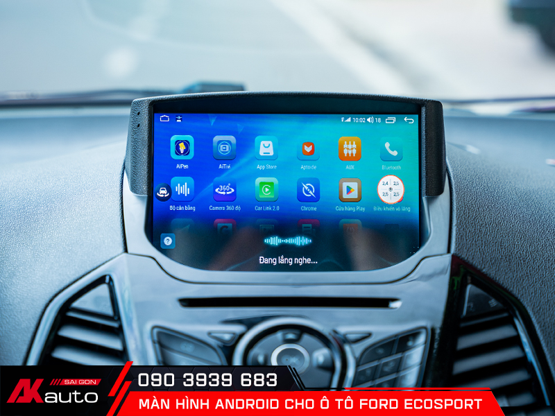 Màn hình ô tô Ford EcoSport hỗ trợ điều khiển bằng giọng nói