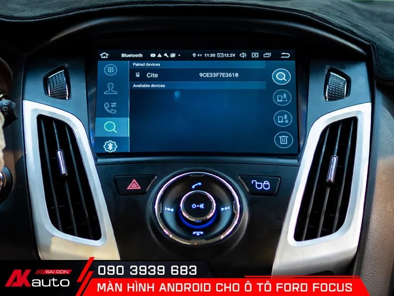 Có thể kết nối với các thiết bị không dây trên màn hình android Ford Focus