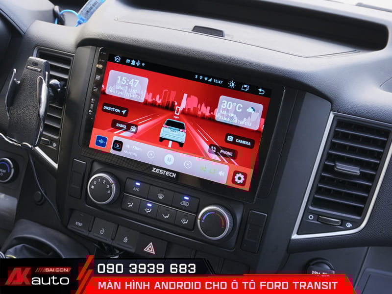Top màn hình android ô tô Ford Transit