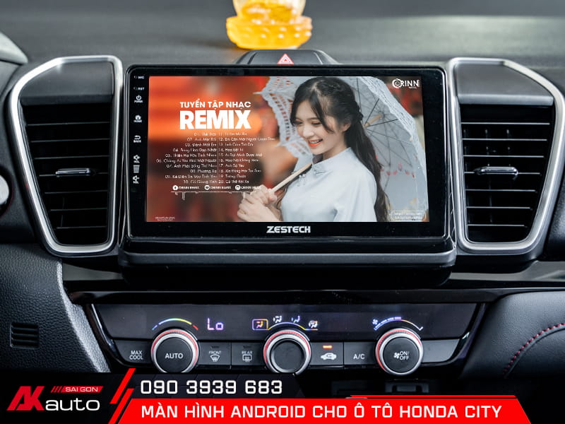 Giải trí đa phương tiện trên màn hình ô tô Honda City