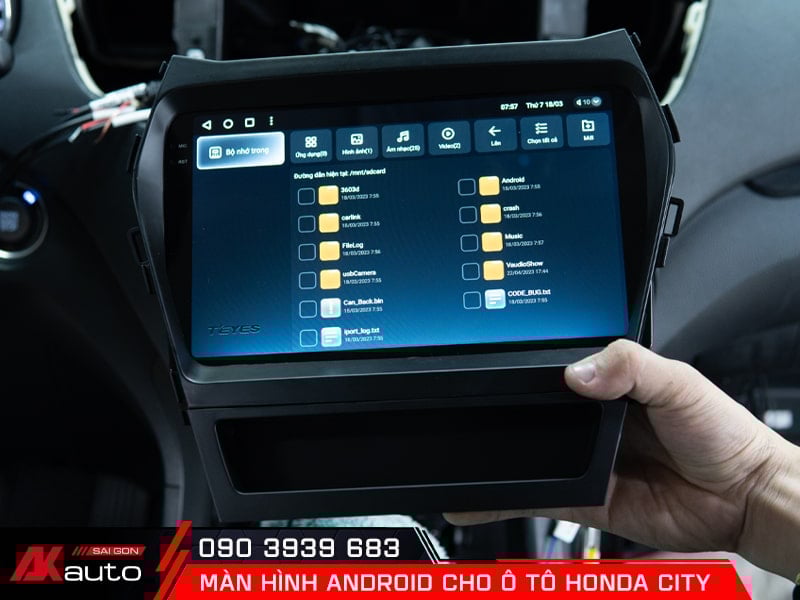 Kinh nghiệm lắp màn hình android ô tô Honda City