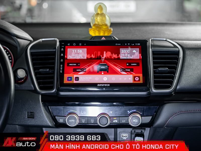 Màn hình android ô tô Honda City 1 Nâng cấp màn hình android cho ô tô Honda City