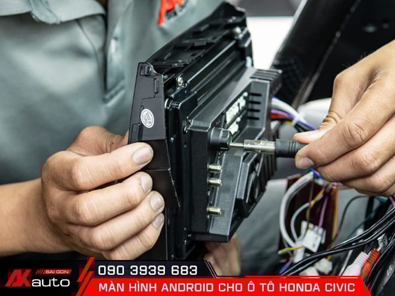 Lắp màn hình android ô tô Honda Civic tận nhà