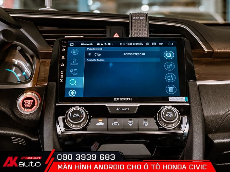 Màn hình ô tô Honda City cảm ứng đa điểm