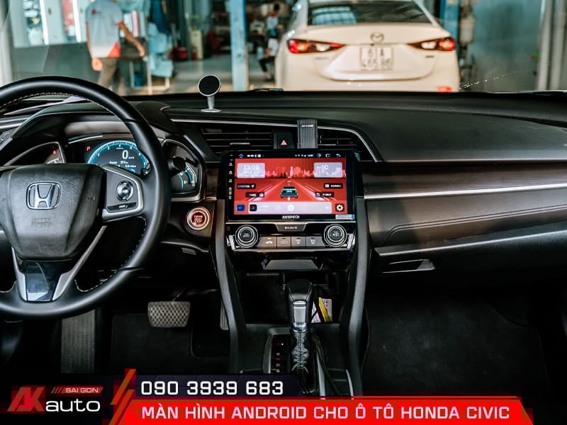 Top sản phẩm màn hình android cho ô tô Honda Civic được ưa chuộng nhất
