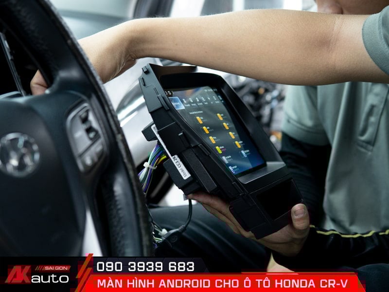 Kinh nghiệm lắp màn hình ô tô Honda CRV