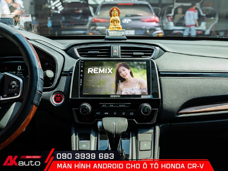 Màn hình android cho ô tô Honda CRV có thiết kế đẹp mắt