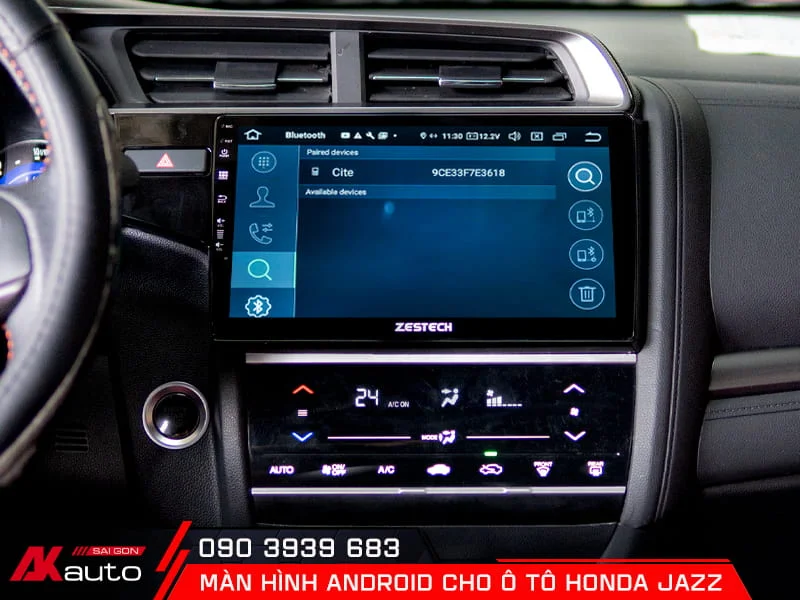 Đàm thoại rảnh tay trên màn hình ô tô Honda Jazz