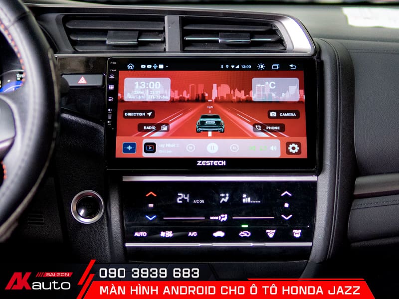 Màn hình android cho ô tô Honda Jazz có cấu hình vượt trội