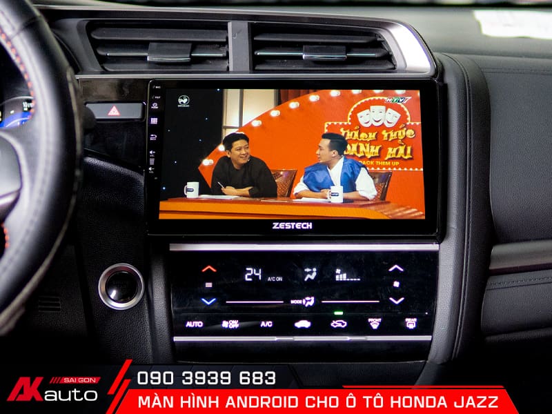 Màn hình android ô tô Honda Jazz thỏa mãn nhu cầu giải trí